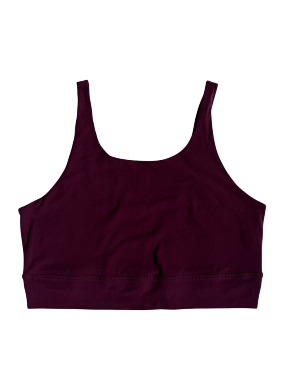 Nike Yoga Luxe Crop Tank (Maroon) - Large